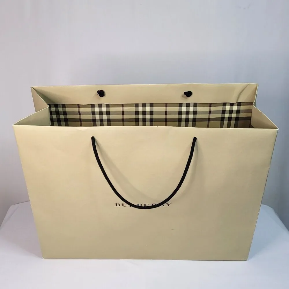 Authentic Burberry Large Paper Shopping Gift Bag